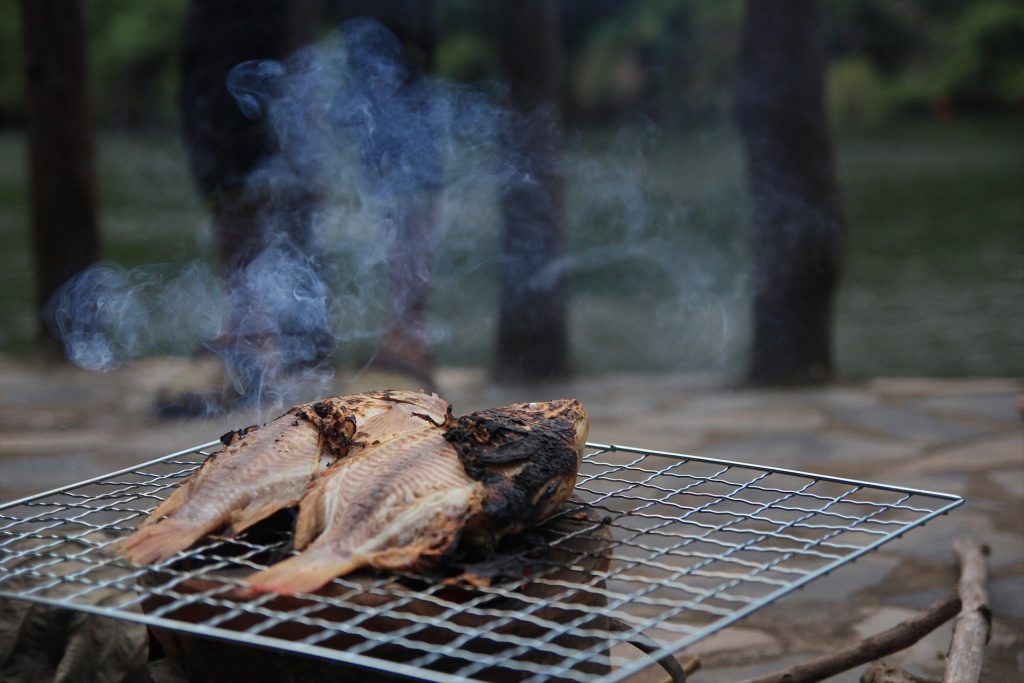 Grillen am Dorfteich